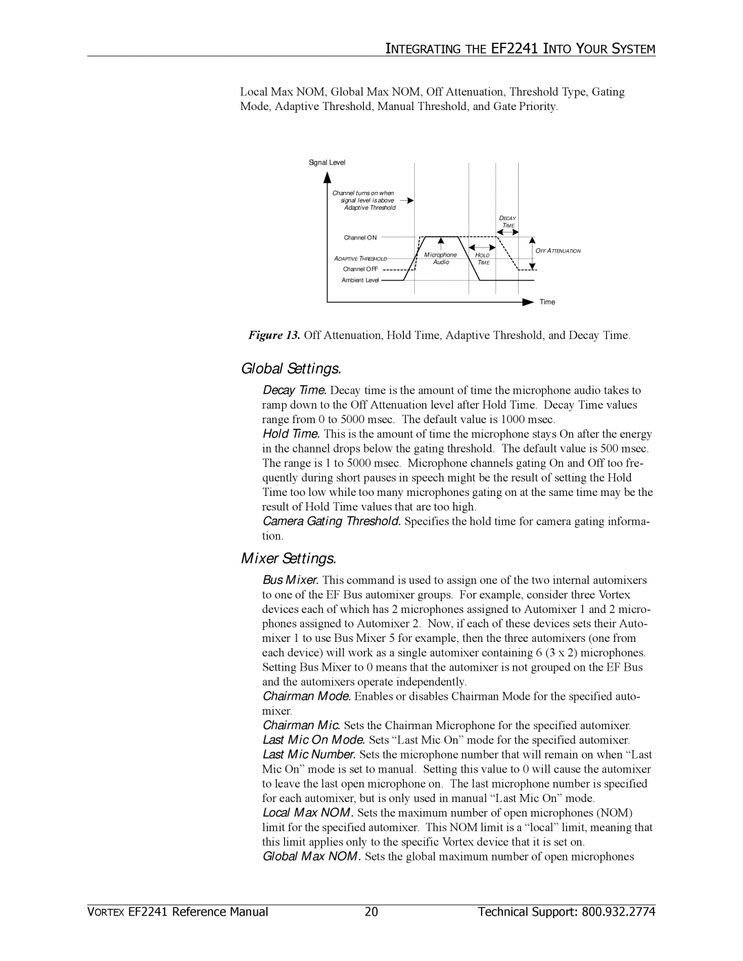 Polycom EF2241 manual Global Settings 