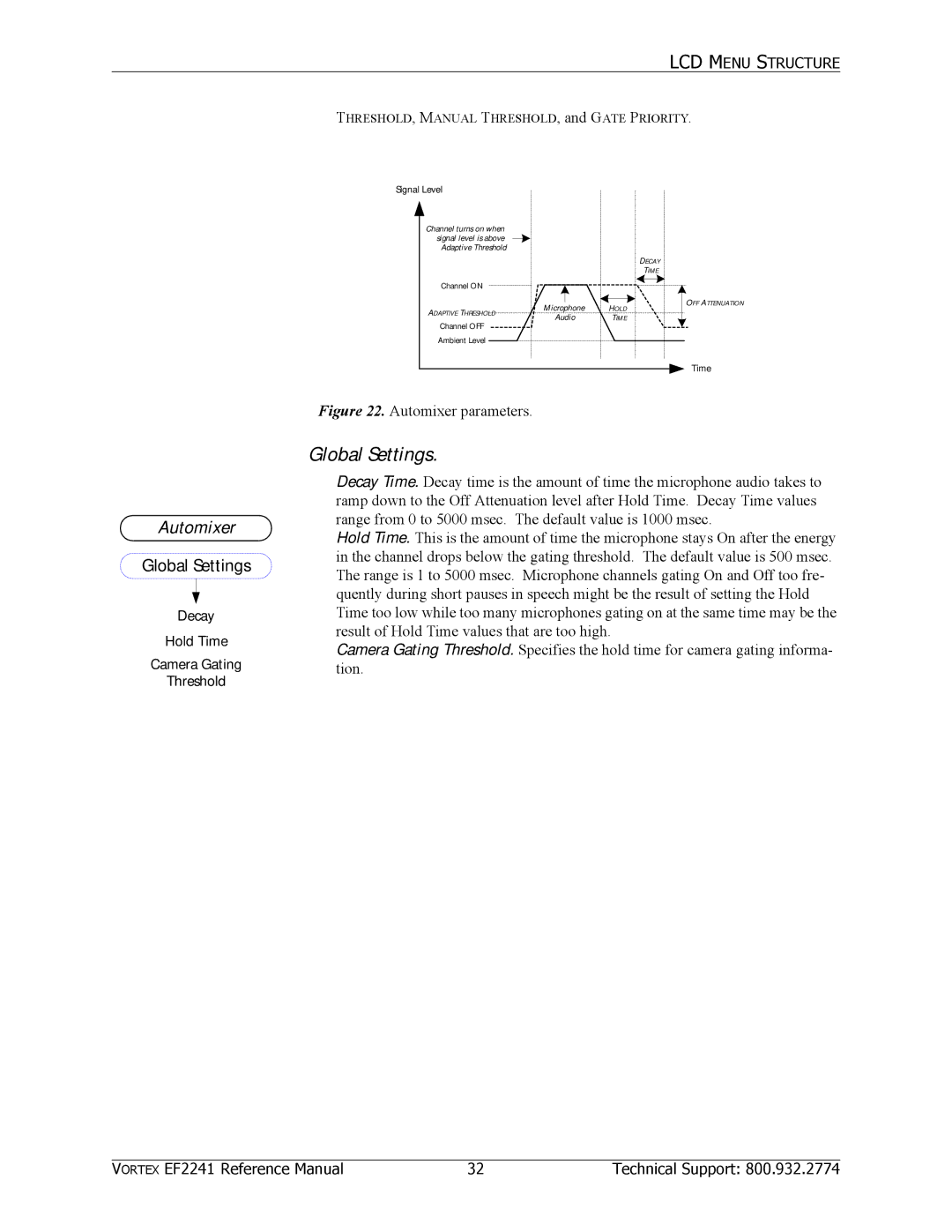 Polycom EF2241 manual Global Settings 