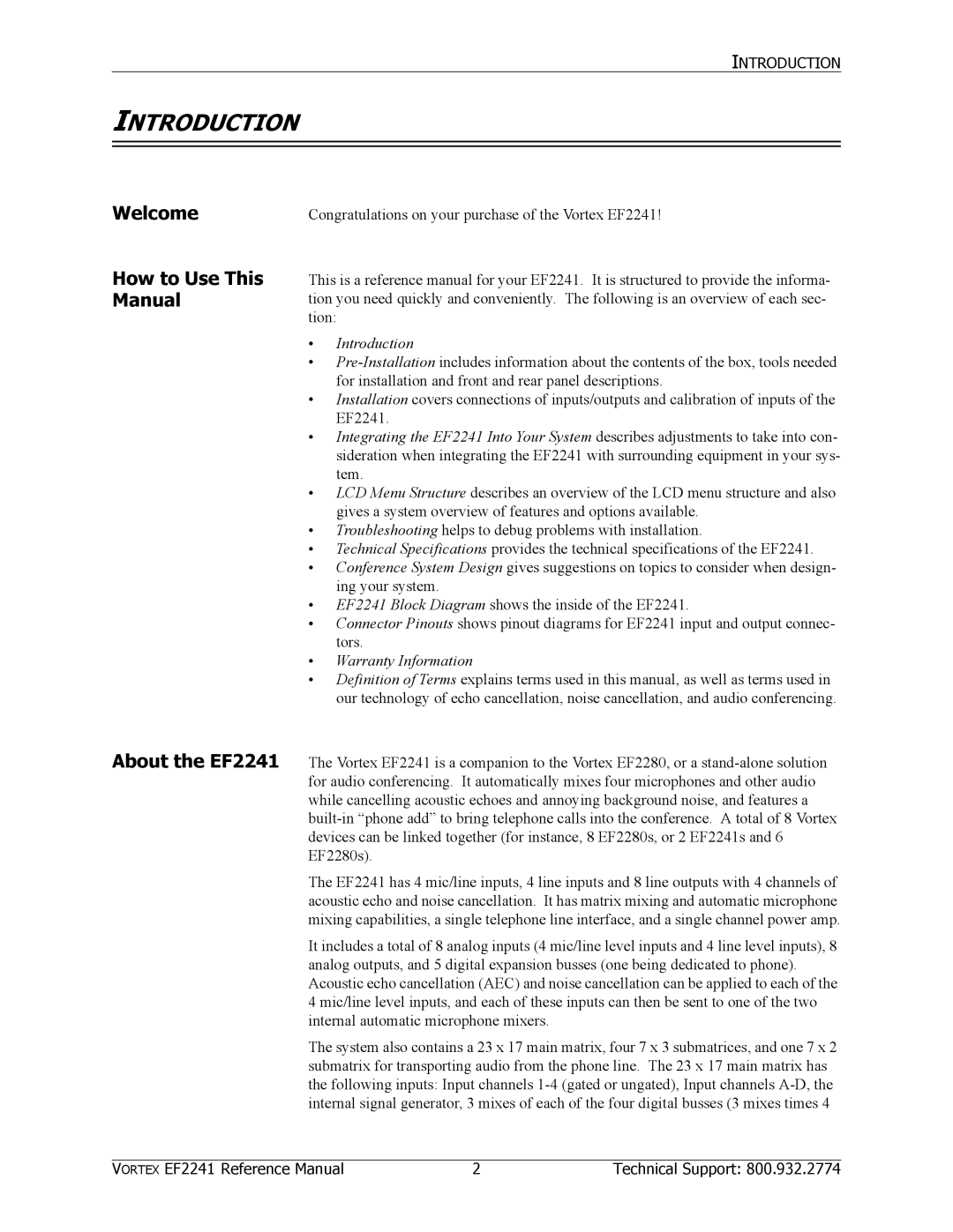 Polycom EF2241 manual Introduction, Welcome How to Use This Manual 