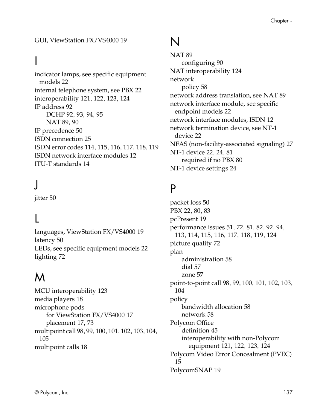 Polycom EX, FX, VS4000, EX4000, FX4000, VS4000 manual Chapter 