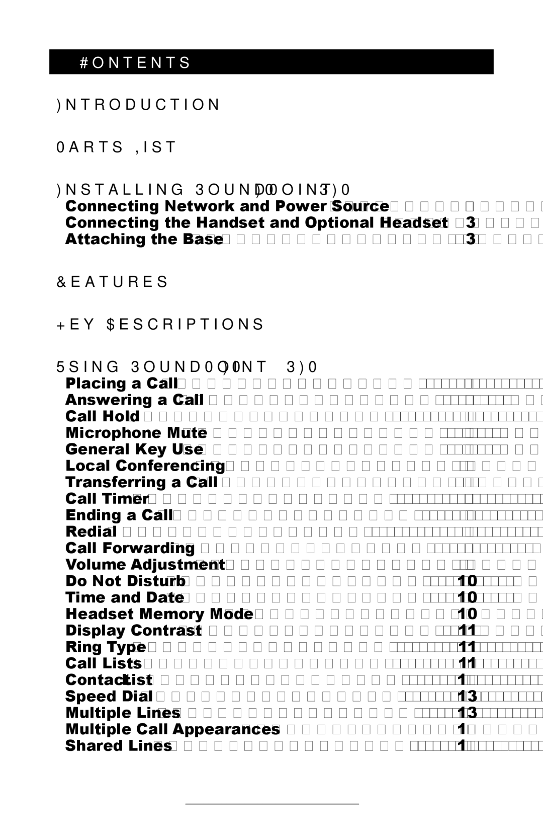 Polycom IP 300 manual Contents 