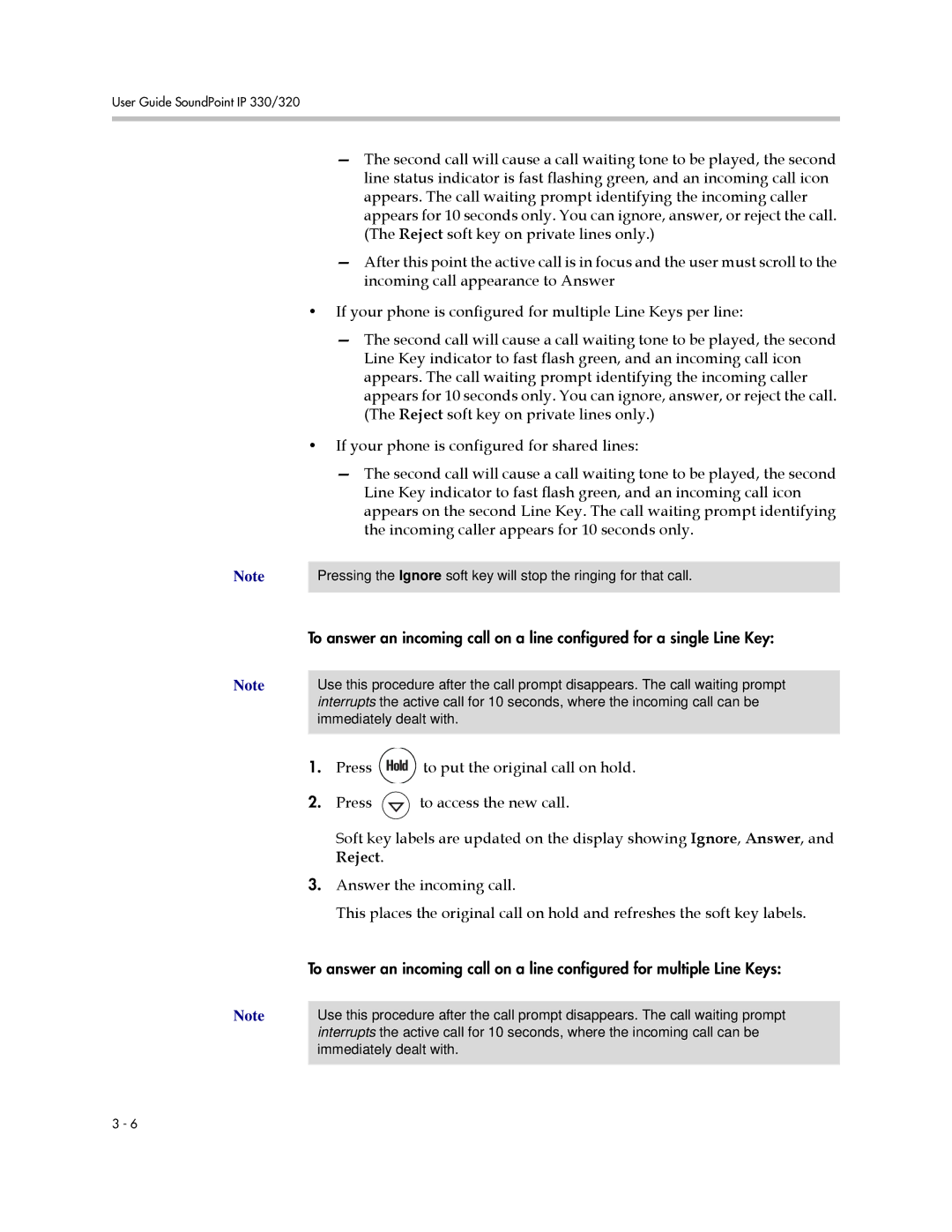 Polycom IP 320, IP 330 manual Reject 