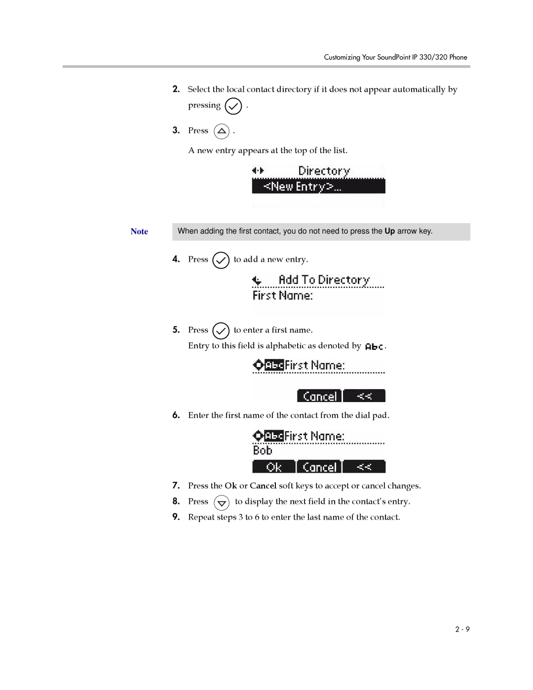 Polycom IP 320 manual Customizing Your SoundPoint IP 330/320 Phone 