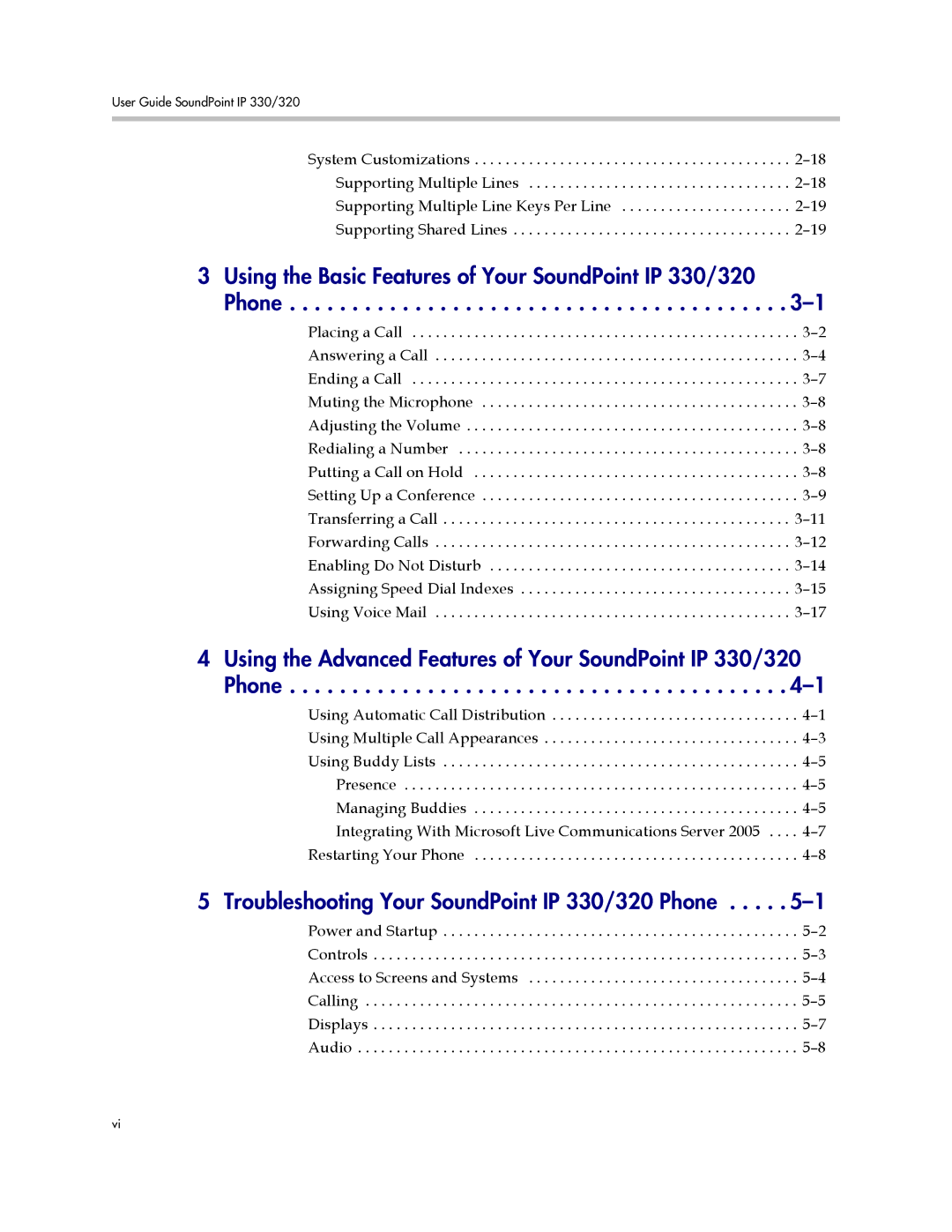 Polycom IP 320 manual Using the Basic Features of Your SoundPoint IP 330/320 Phone 