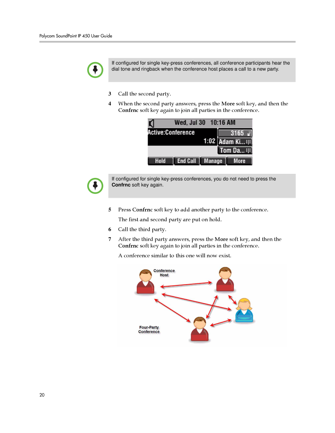 Polycom manual Polycom SoundPoint IP 450 User Guide 