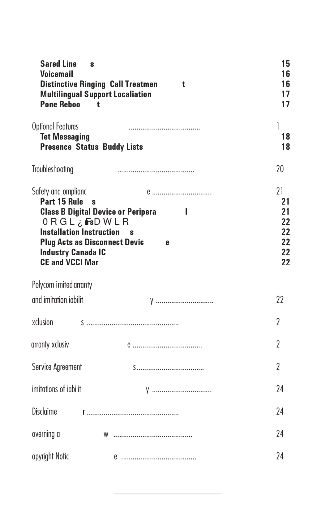 Polycom IP 501 manual Modifications, Part 15 Rules 