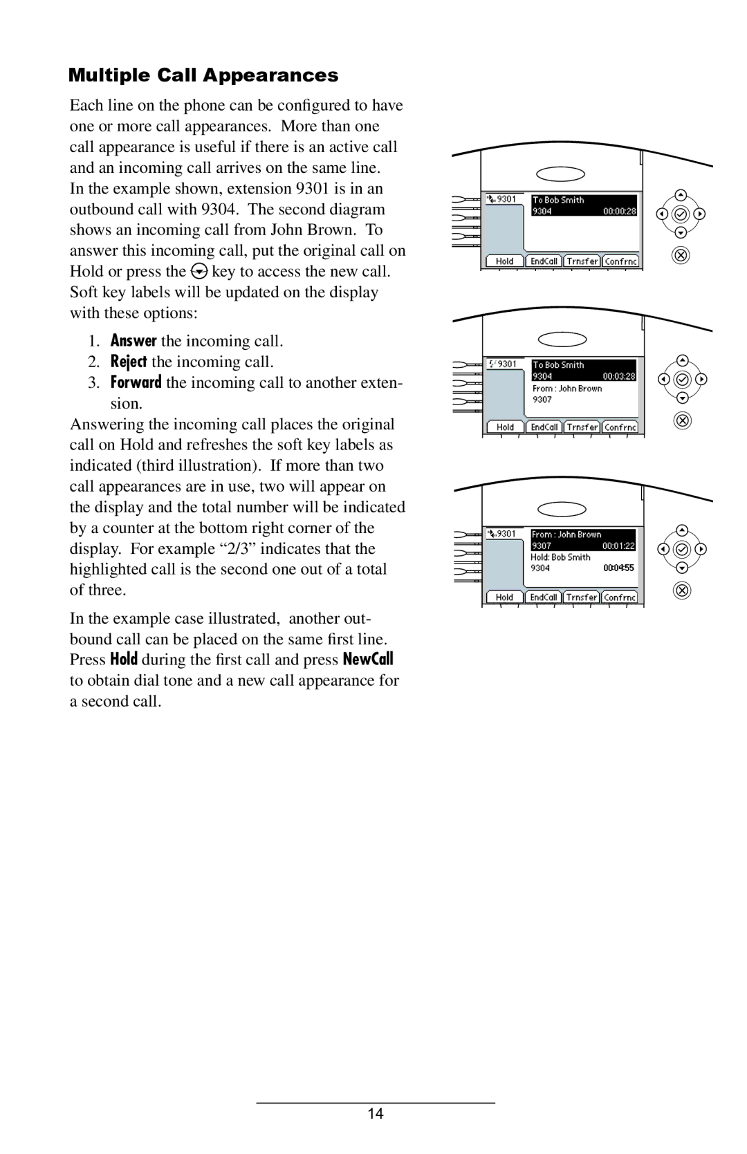 Polycom IP 600 SIP 1.6.X manual Multiple Call Appearances 