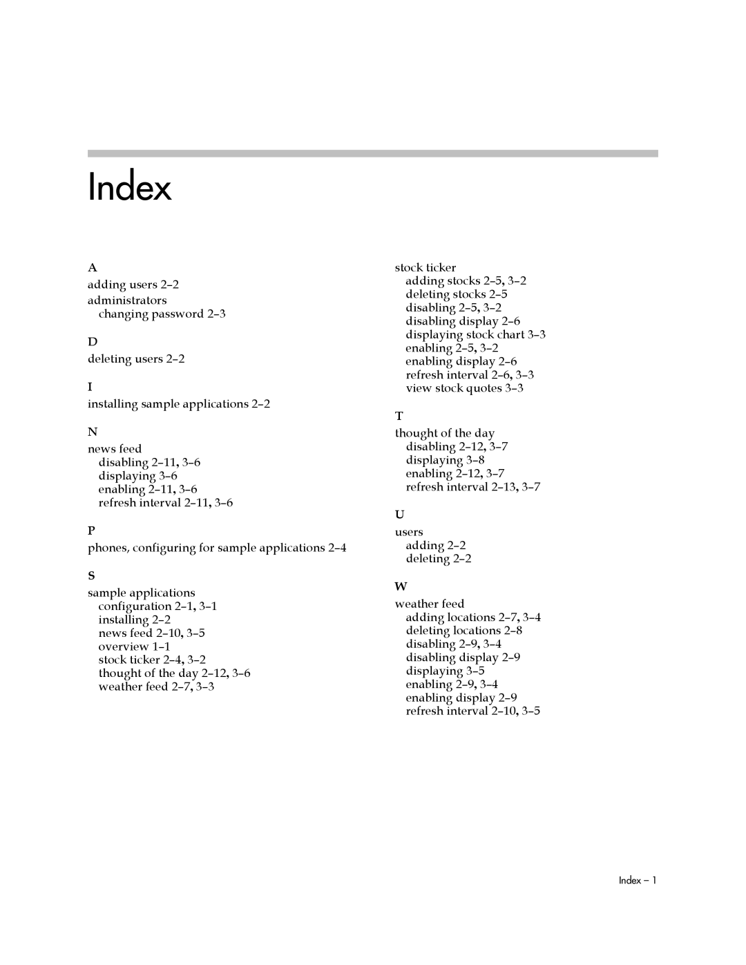 Polycom IP 600 manual Index 