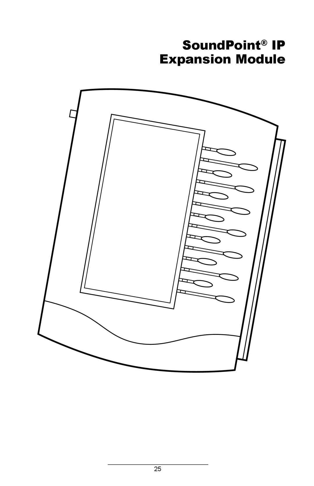 Polycom IP 600/601 manual SoundPoint IP Expansion Module 