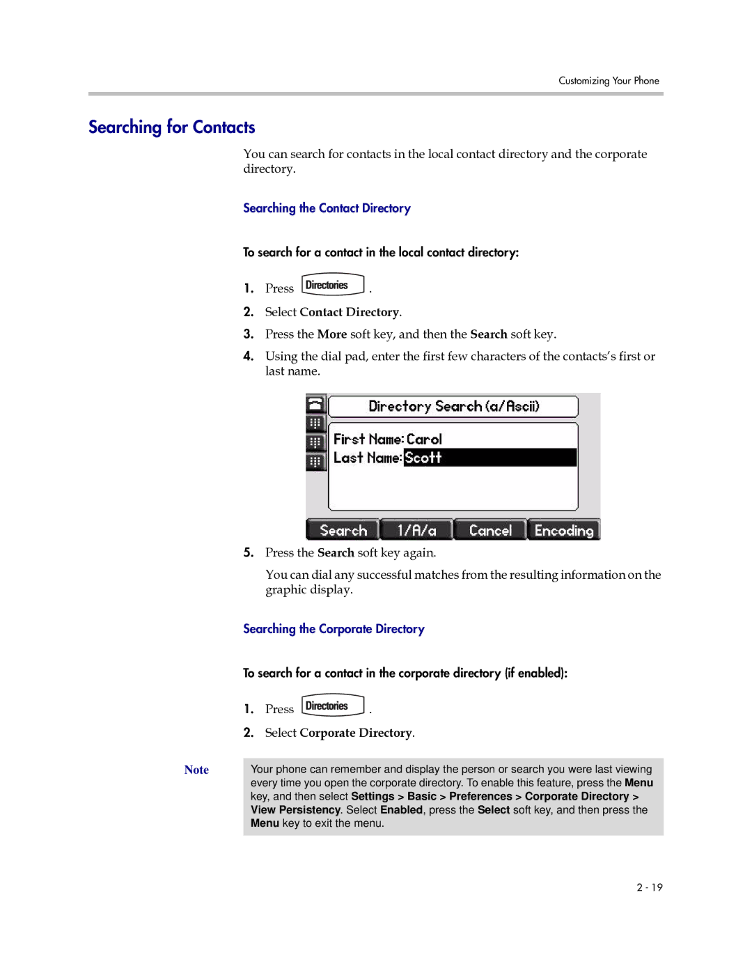 Polycom IP 670 manual Searching for Contacts 