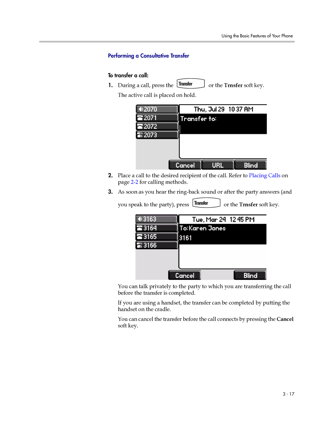 Polycom IP 670 manual Performing a Consultative Transfer 