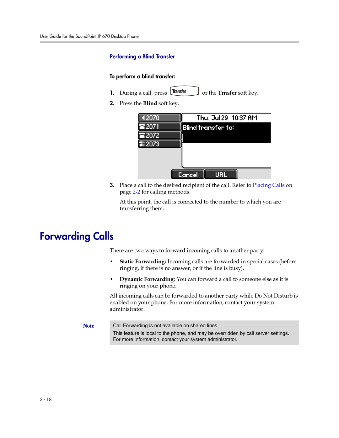 Polycom IP 670 manual Forwarding Calls 