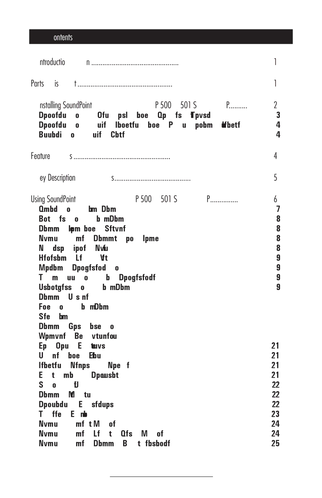 Polycom IP500, 501SIP manual Contents 