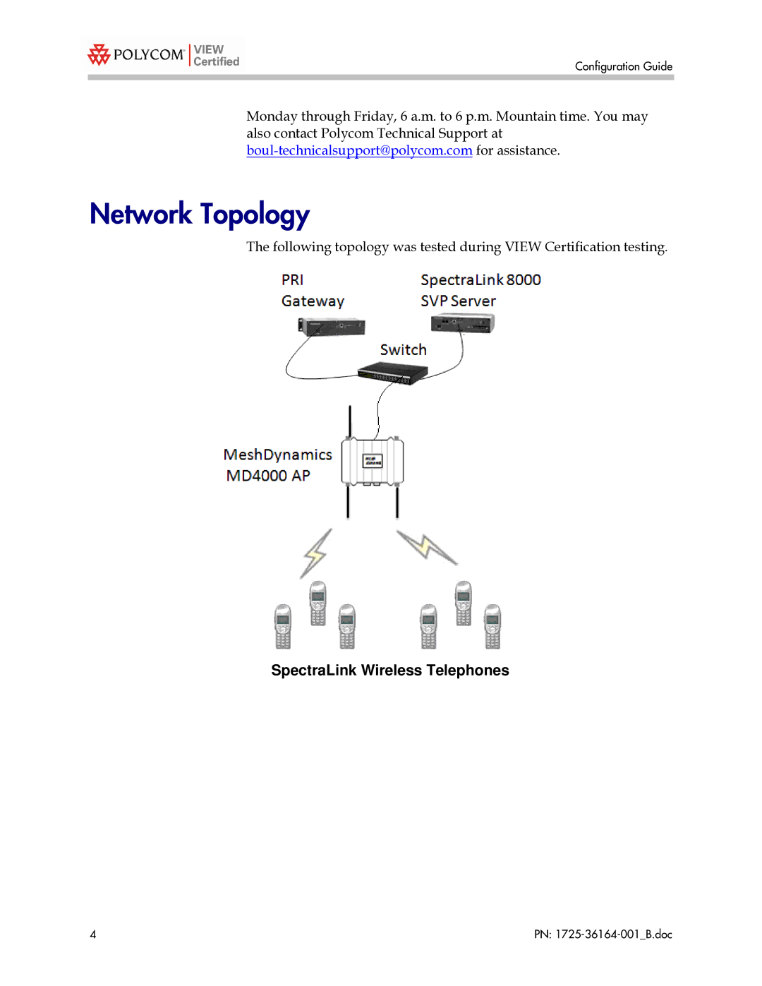 Polycom MD4000 manual Network Topology 