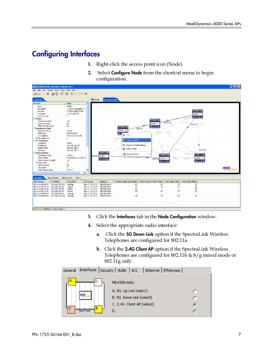 Polycom MD4000 manual Configuring Interfaces 