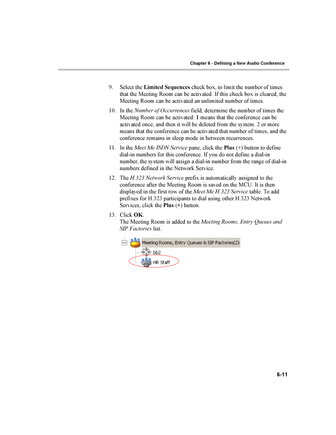 Polycom MGC-100, MGC-50 manual Defining a New Audio Conference 