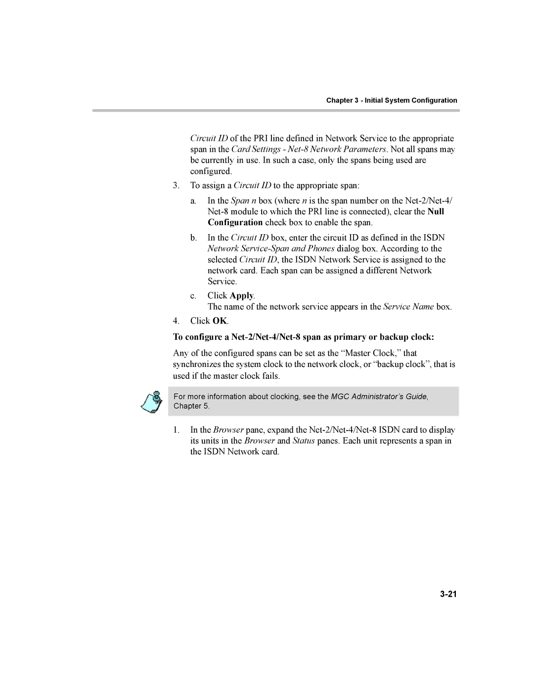 Polycom MGC-100, MGC-50 manual Initial System Configuration 