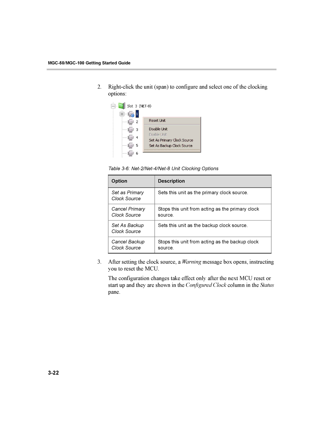 Polycom MGC-50, MGC-100 manual Option Description 