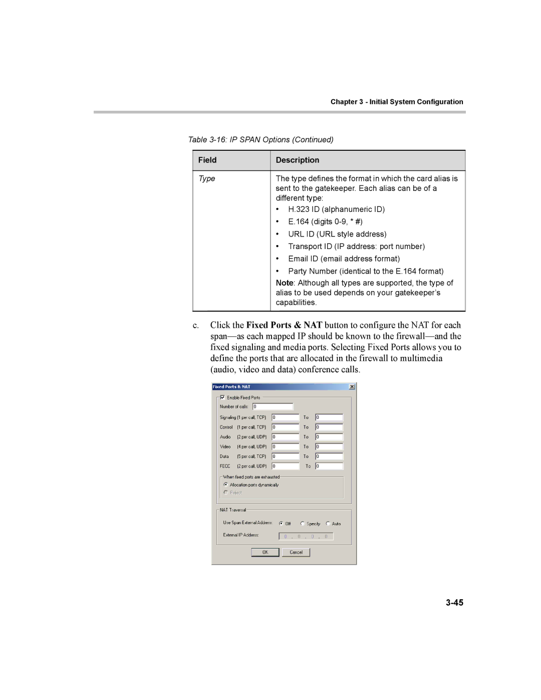 Polycom MGC-100, MGC-50 manual Field 