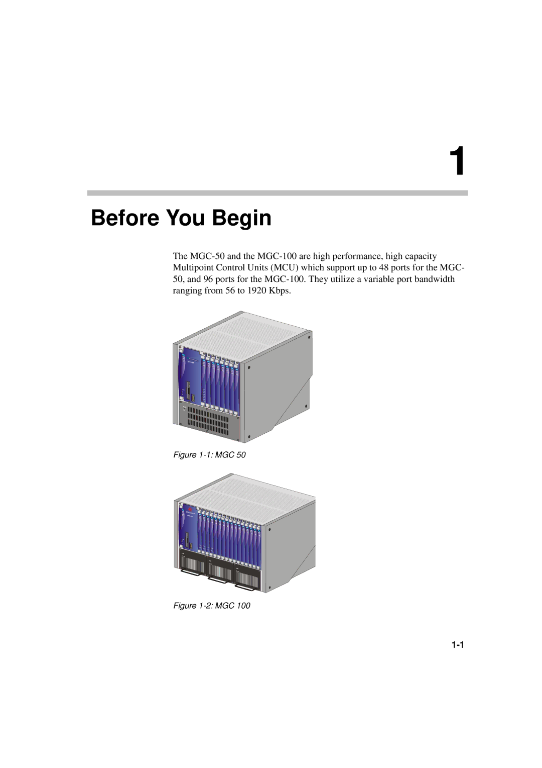 Polycom MGC-50/MGC-100 installation manual Before You Begin 