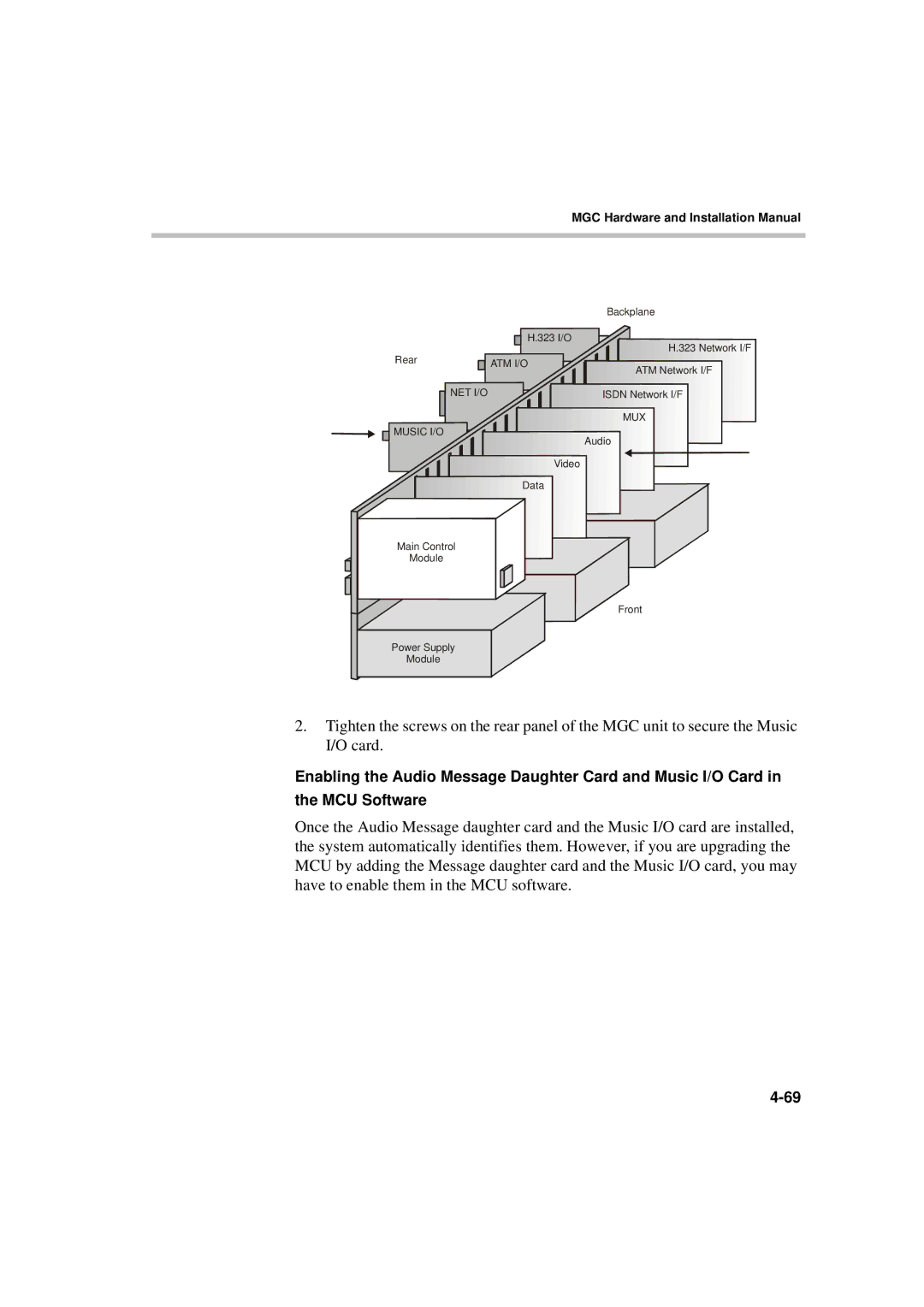 Polycom MGC-50/MGC-100 installation manual Atm I/O 