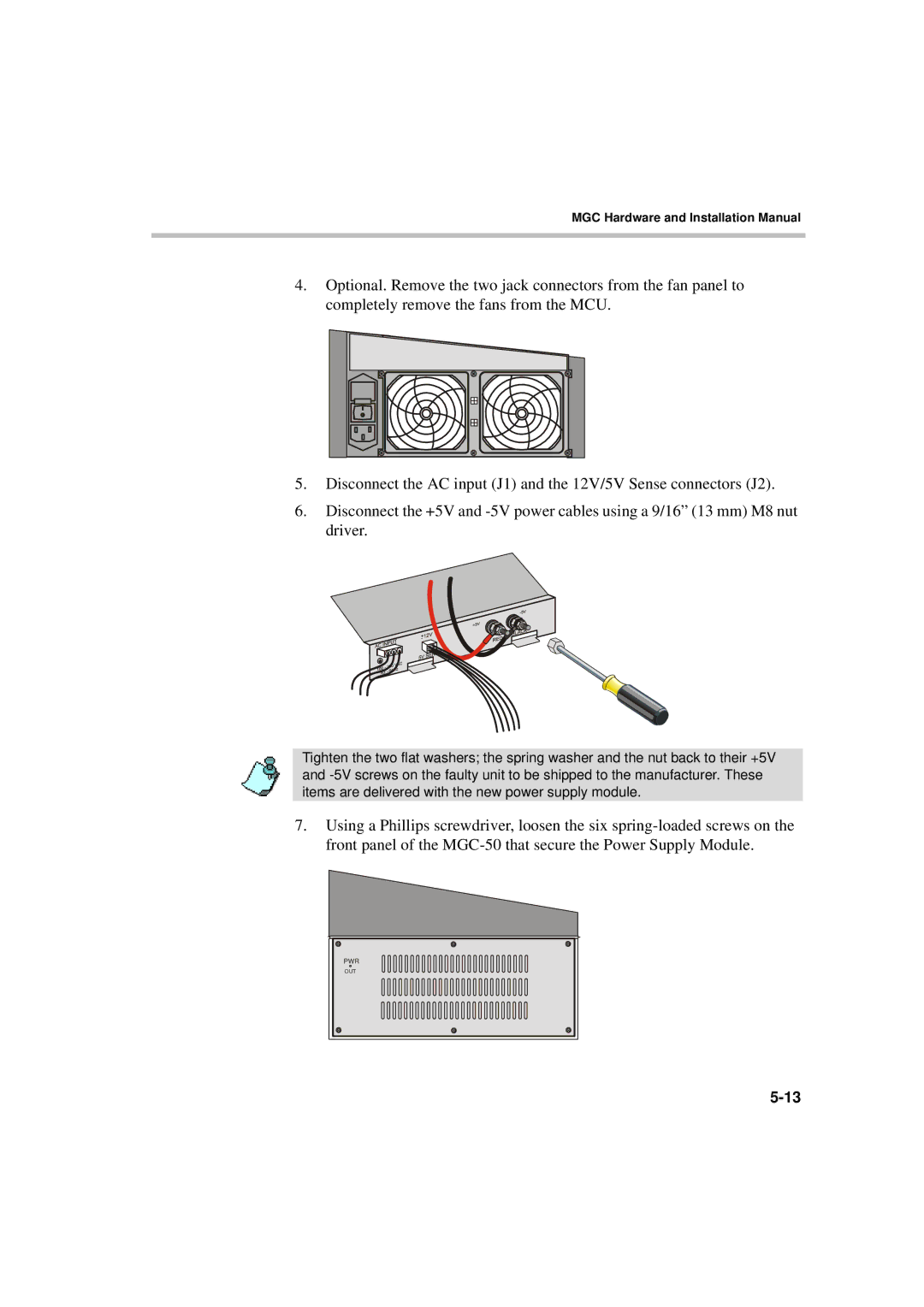 Polycom MGC-50/MGC-100 installation manual Pwr 