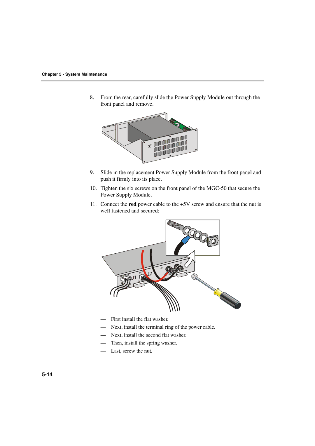 Polycom MGC-50/MGC-100 installation manual System Maintenance 