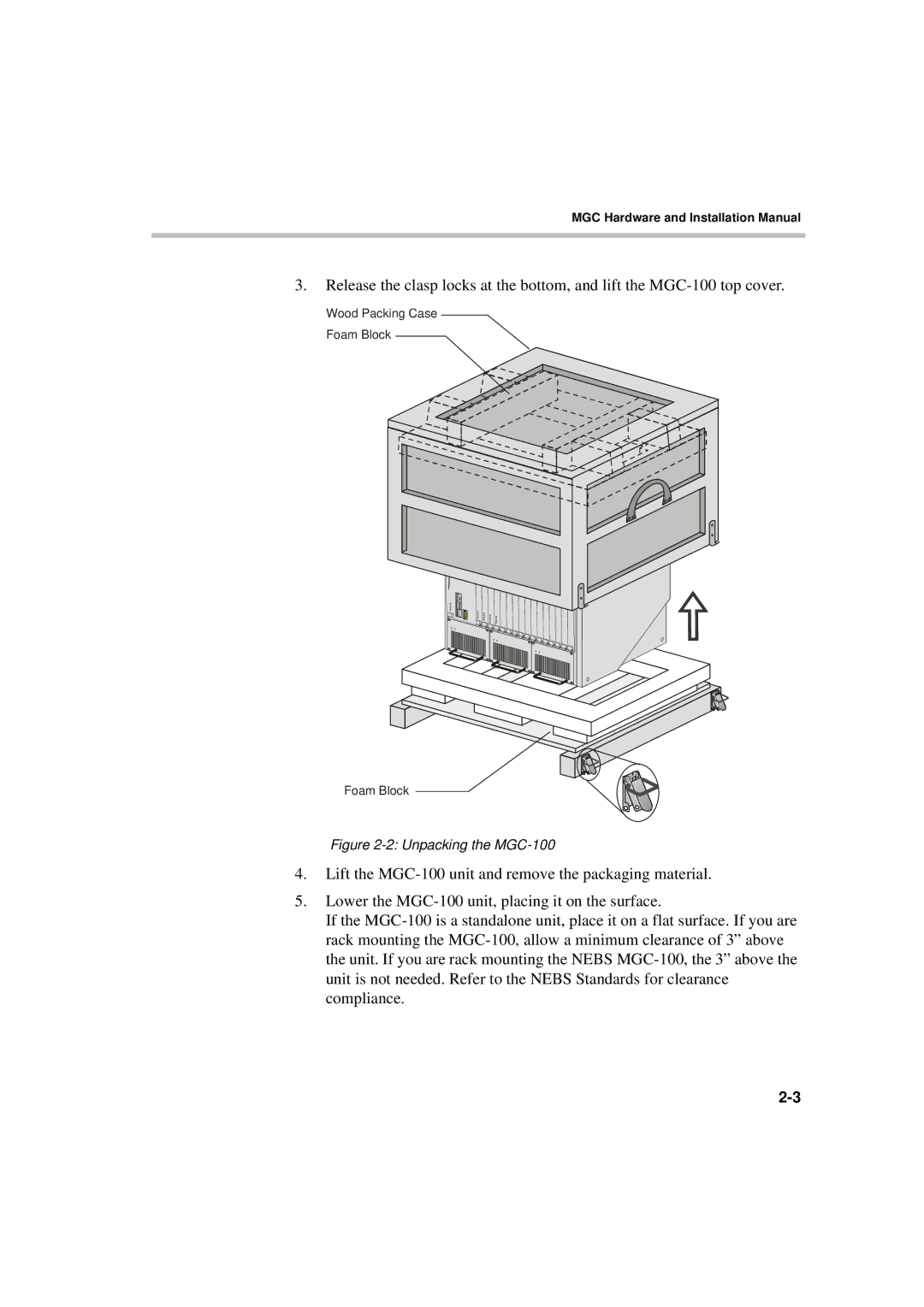 Polycom MGC-50/MGC-100 installation manual Unpacking the MGC-100 