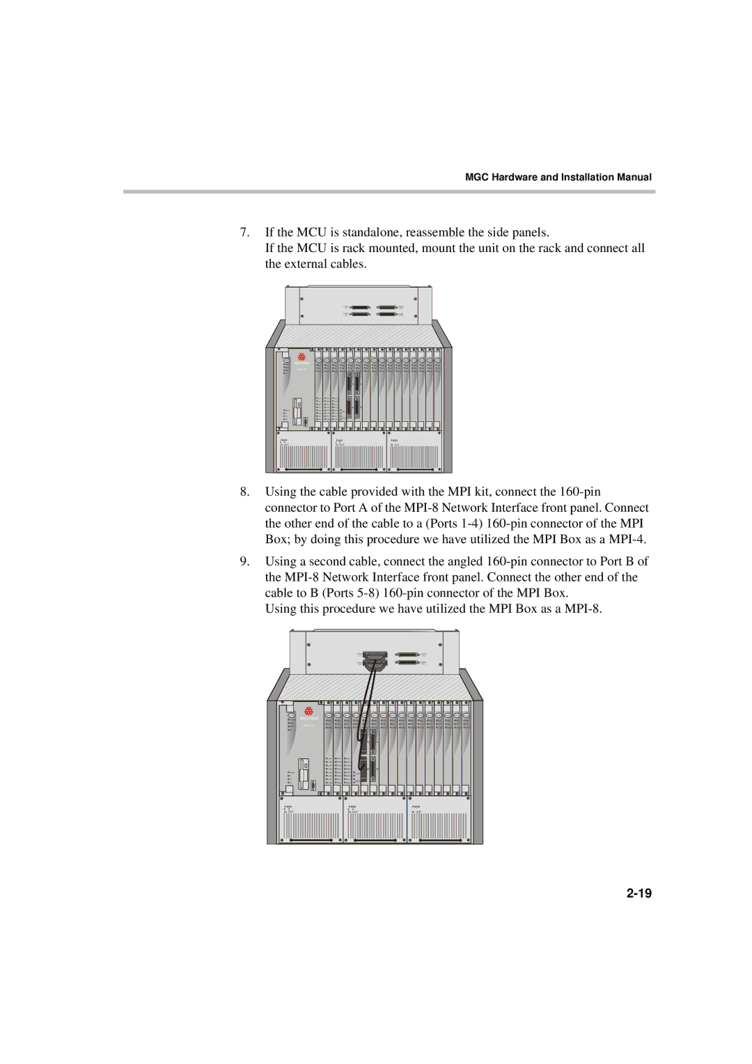 Polycom MGC-50/MGC-100 installation manual MinorMGC-100 