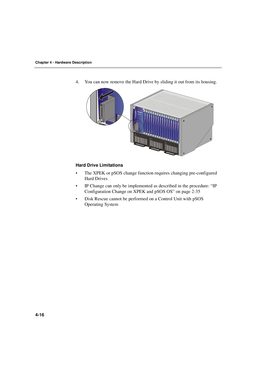 Polycom MGC-50/MGC-100 installation manual Hard Drive Limitations 