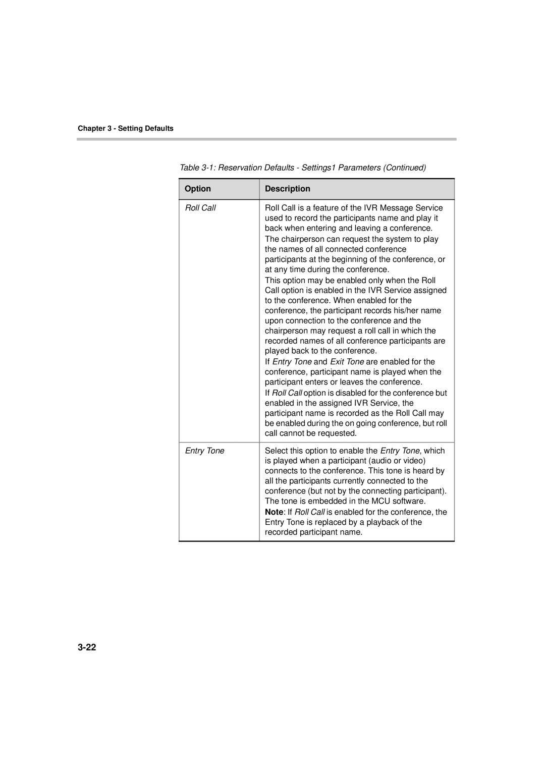 Polycom MGC WebCommander Version 9.0 manual Enabled in the assigned IVR Service 