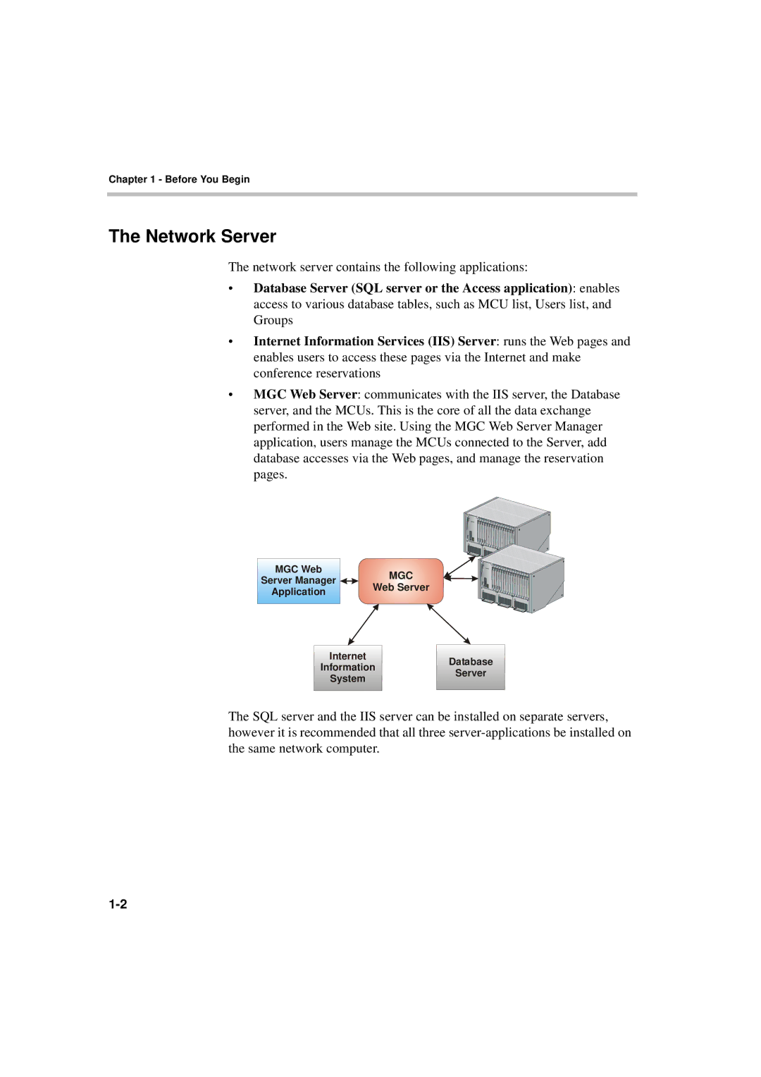 Polycom MGC WebCommander Version 9.0 manual Network Server 