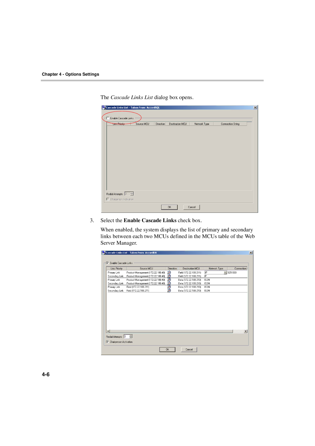 Polycom MGC WebCommander Version 9.0 manual Options Settings 