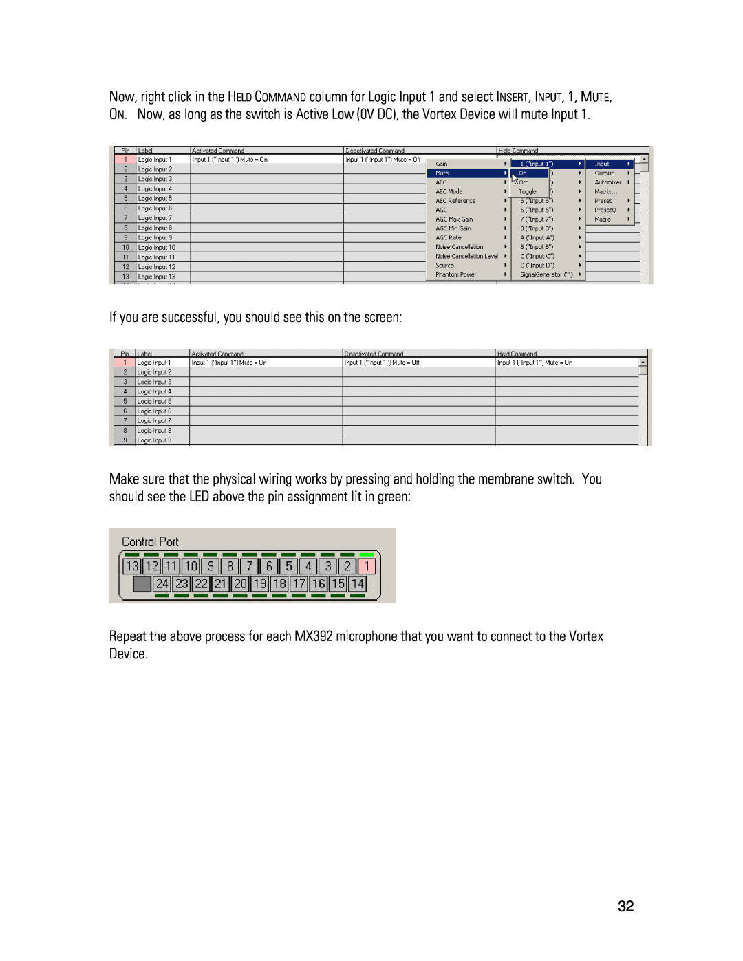 Polycom MX392 manual If you are successful, you should see this on the screen 