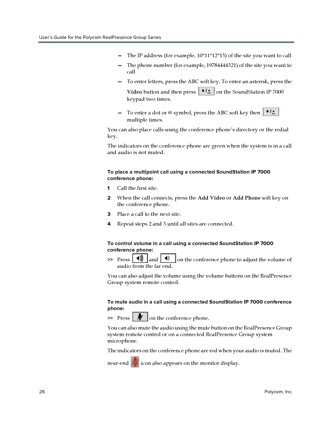 Polycom P001 manual User’s Guide for the Polycom RealPresence Group Series 