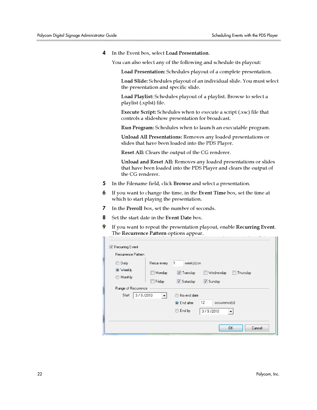 Polycom PDS 2000 manual Polycom Digital Signage Administrator Guide 