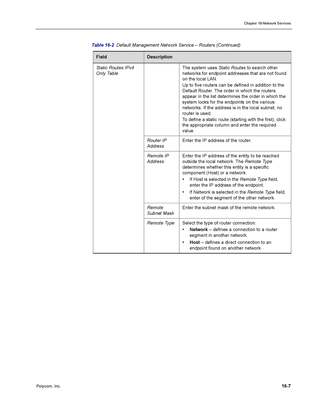 Polycom DOC2702A, RMX 1500 manual 16-7 