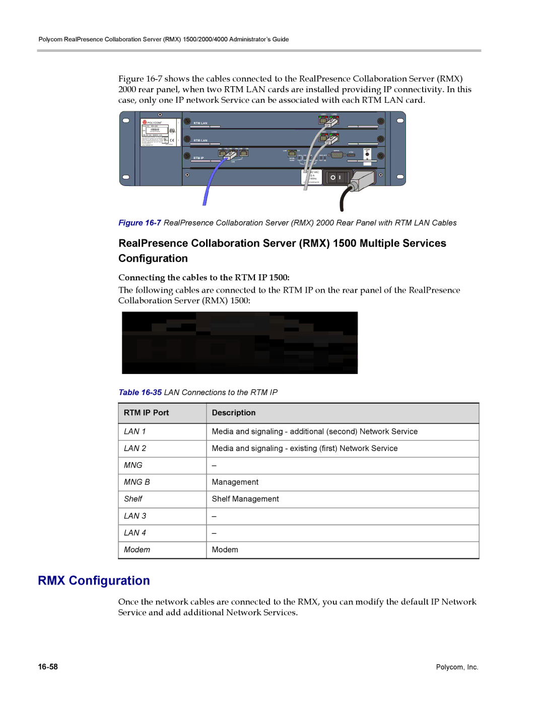 Polycom RMX 1500, DOC2702A manual RMX Configuration, Mng Mng B 