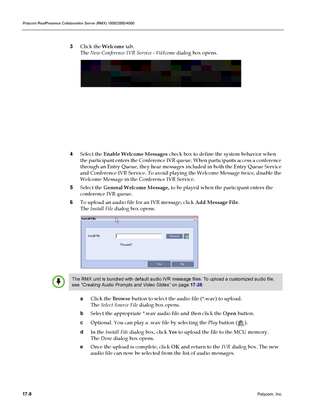 Polycom RMX 1500, DOC2702A manual Polycom, Inc 