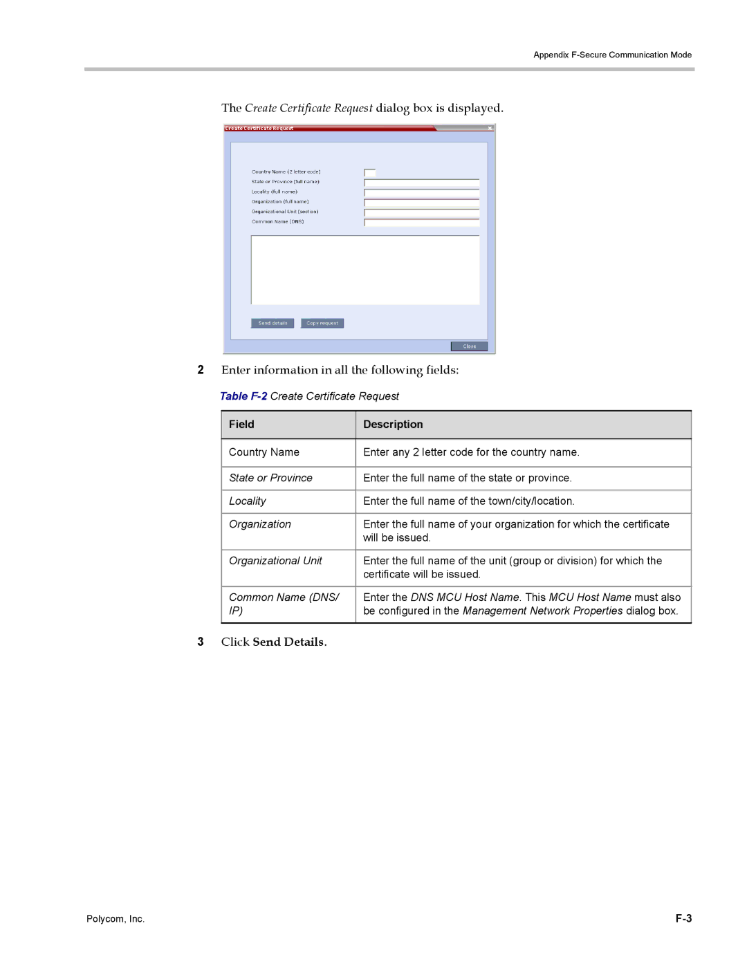 Polycom DOC2702A, RMX 1500 manual Click Send Details 