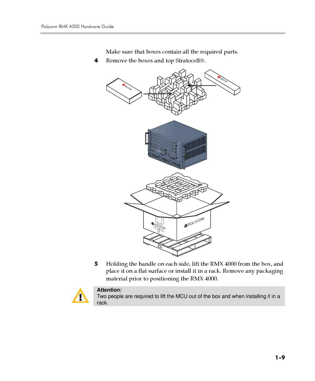 Polycom manual Polycom RMX 4000 Hardware Guide 