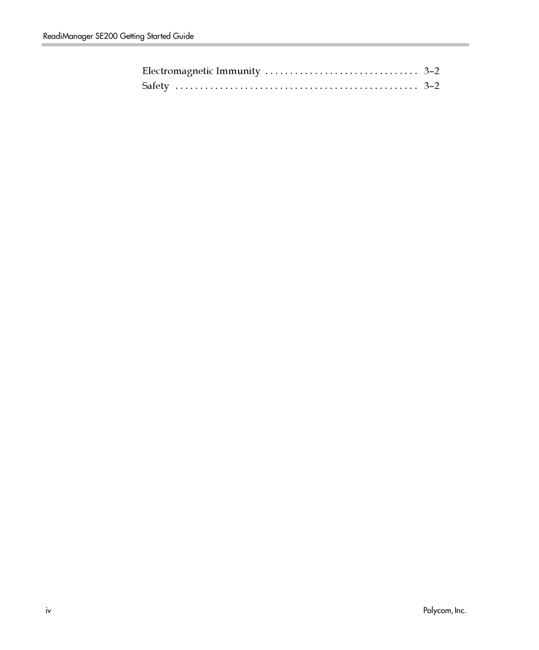 Polycom se200 manual Electromagnetic Immunity Safety 