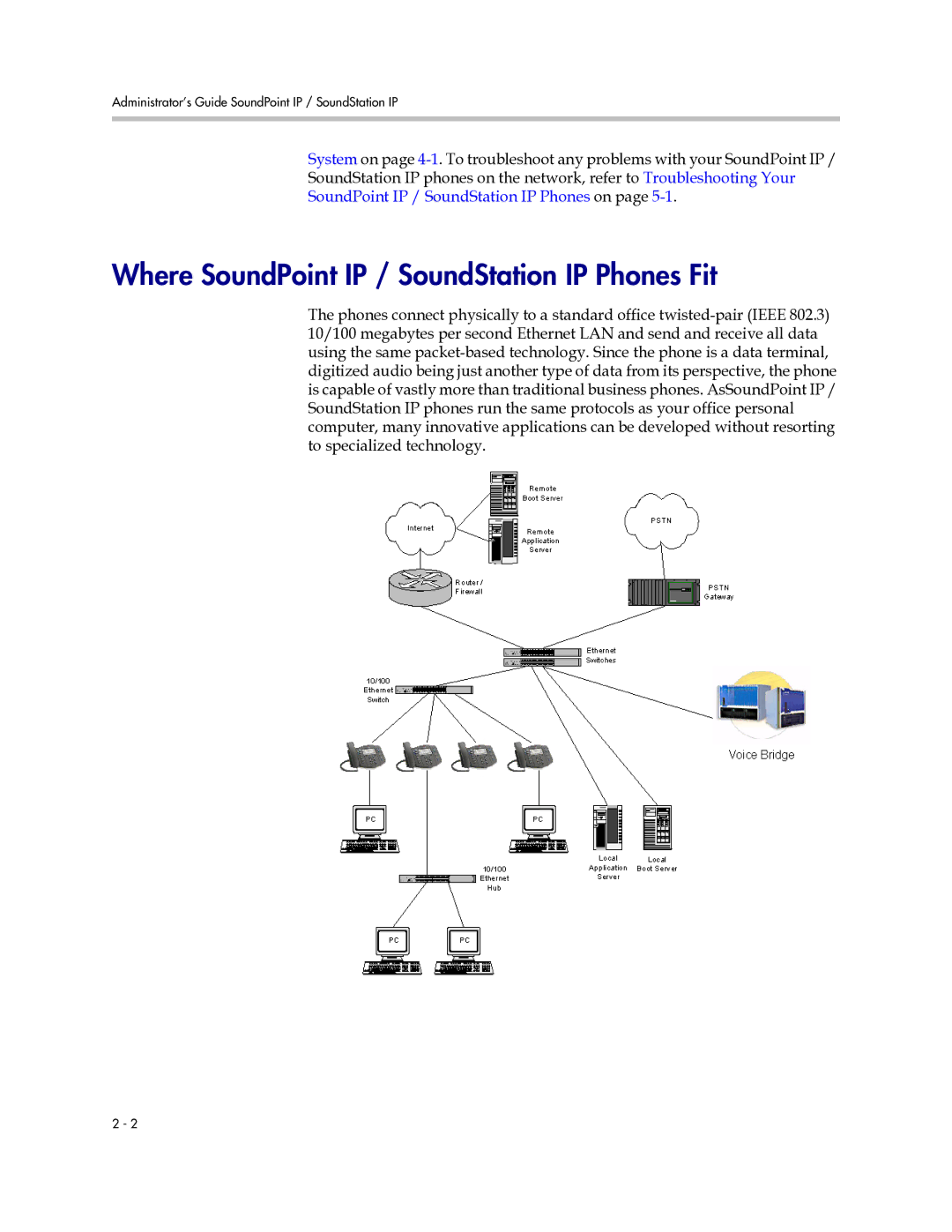 Polycom SIP 2.2.0 manual Where SoundPoint IP / SoundStation IP Phones Fit, SoundPoint IP / SoundStation IP Phones on 