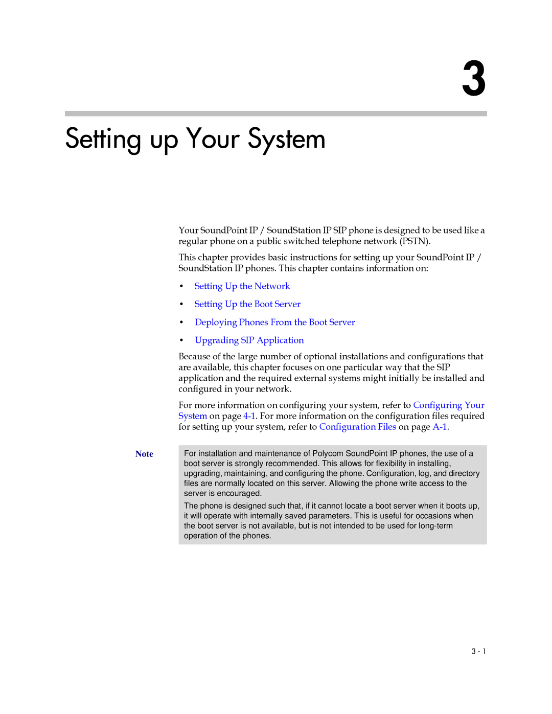 Polycom SIP 2.2.0 manual Setting up Your System, Configured in your network 