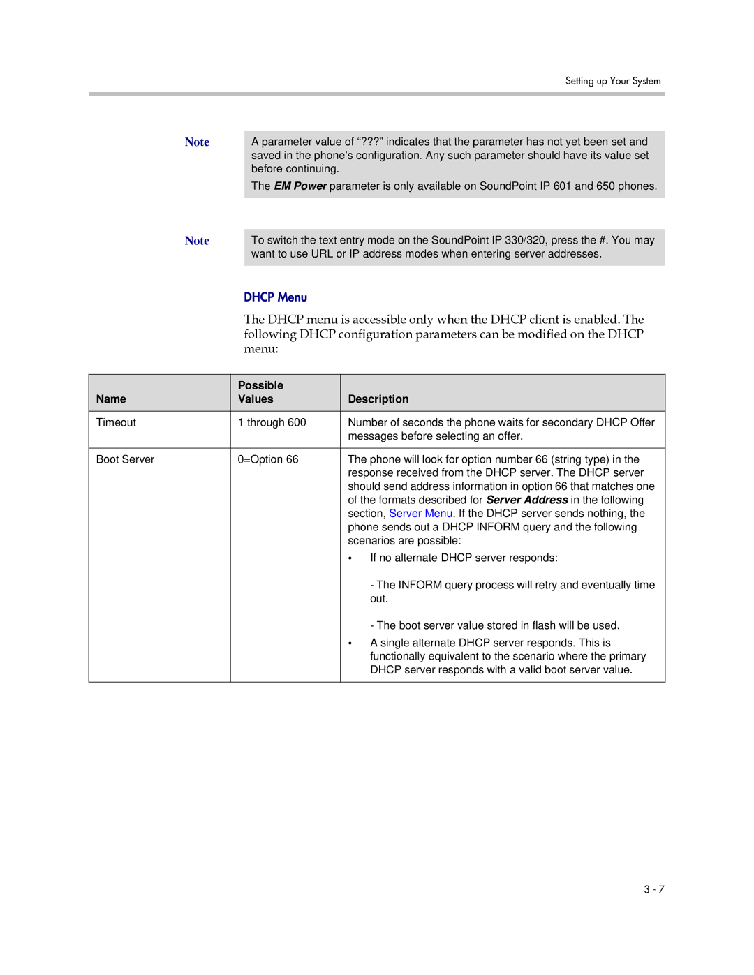 Polycom SIP 2.2.0 manual Possible Name Values Description 