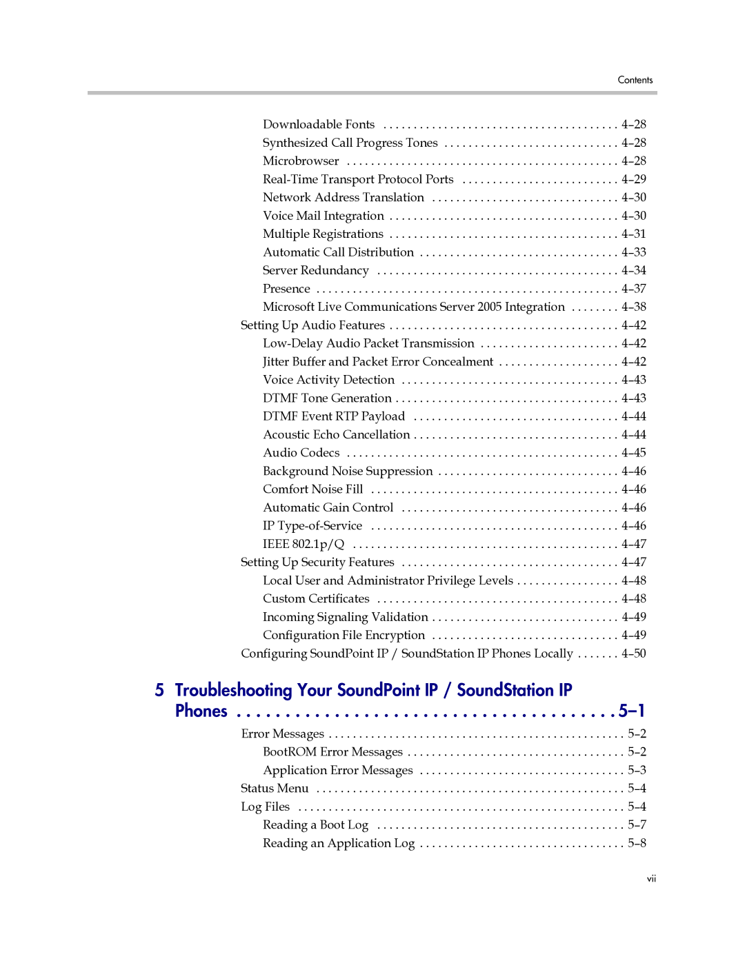 Polycom SIP 2.2.0 manual Troubleshooting Your SoundPoint IP / SoundStation IP Phones 