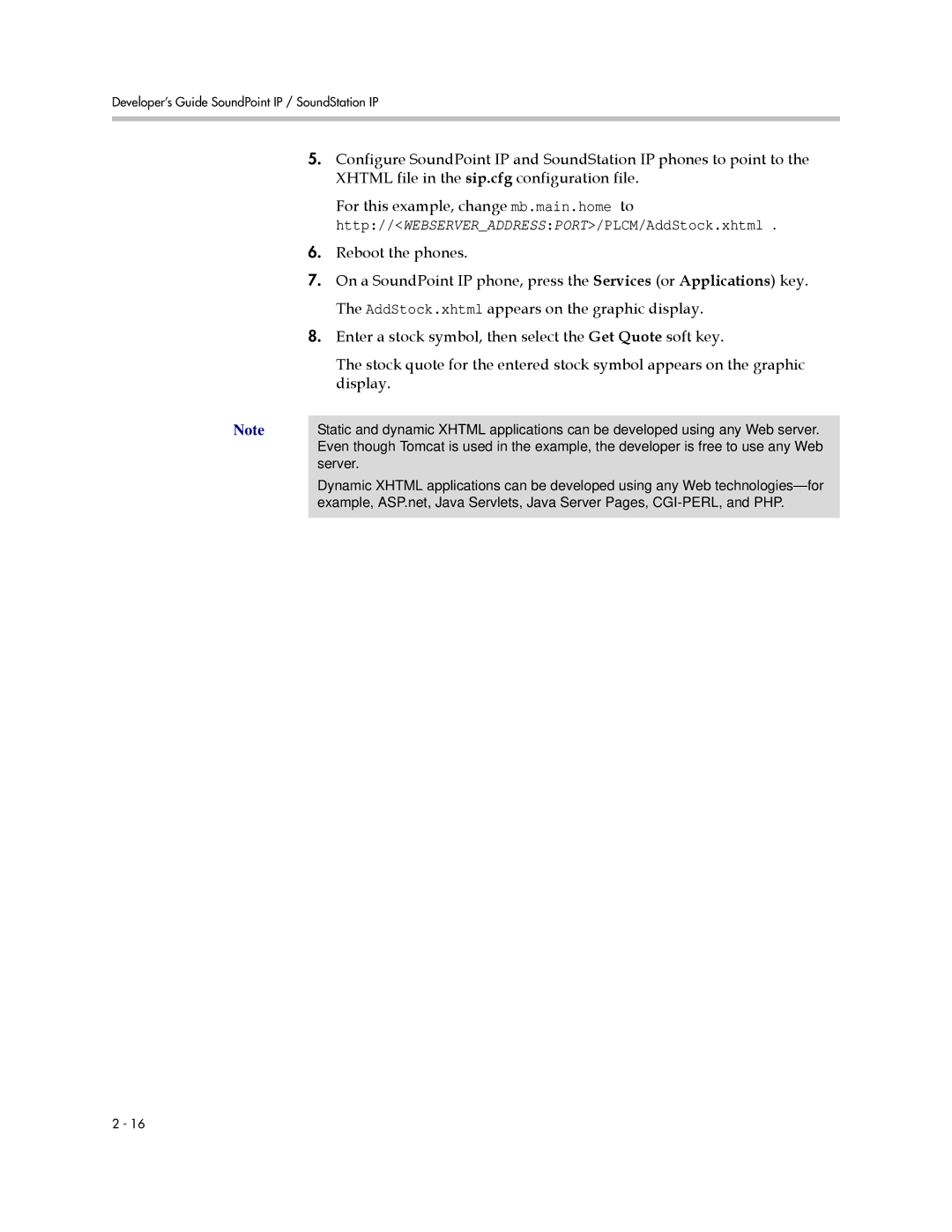 Polycom SIP 2.2.0 manual Xhtml file in the sip.cfg configuration file, Reboot the phones, Display 