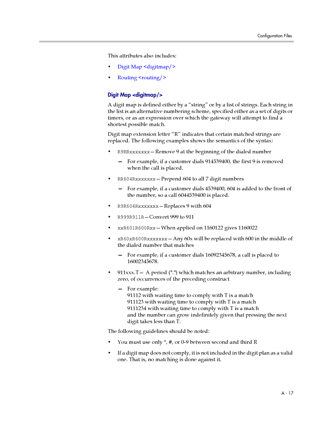 Polycom SIP 2.2.2 manual This attributes also includes, Digit Map digitmap Routing routing 