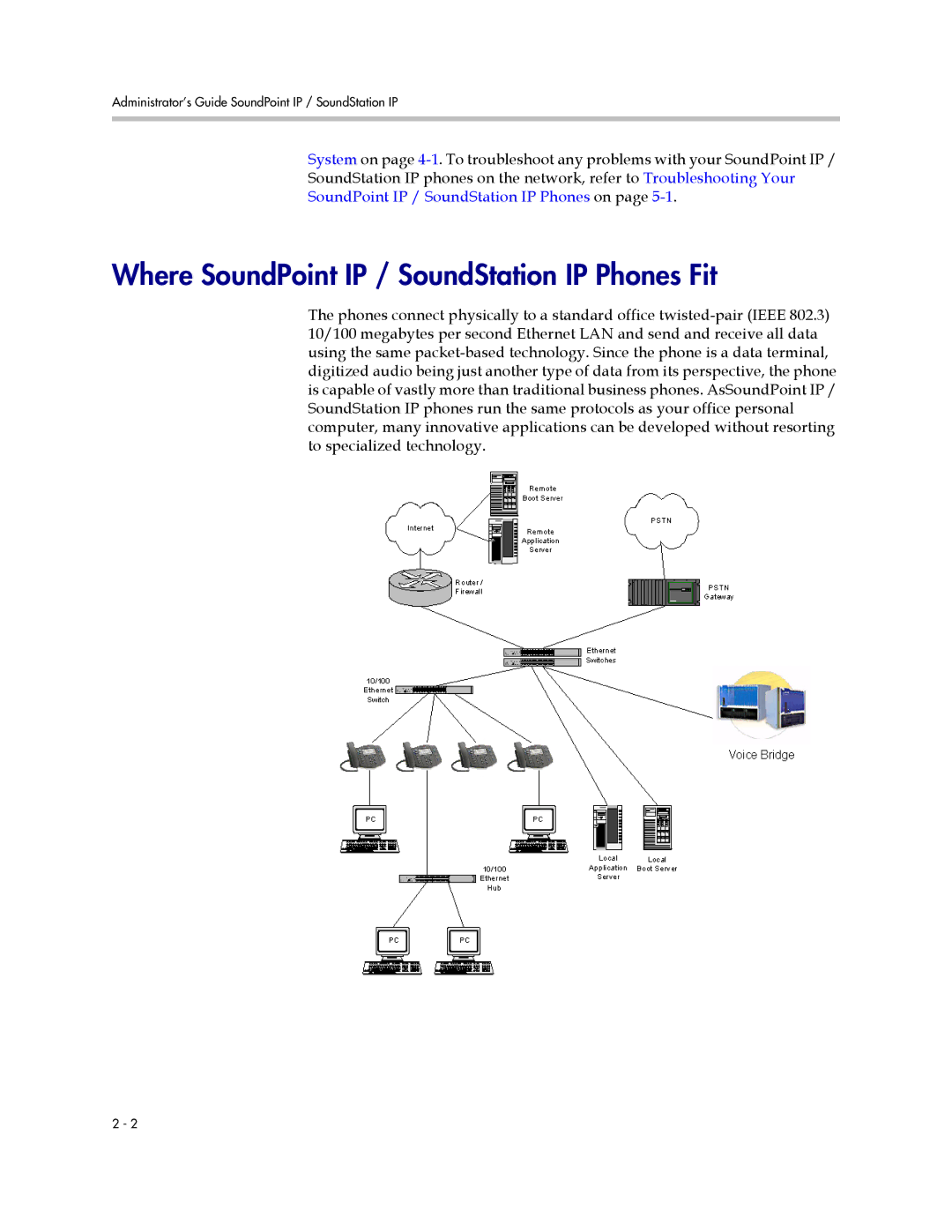 Polycom SIP 2.2.2 manual Where SoundPoint IP / SoundStation IP Phones Fit, SoundPoint IP / SoundStation IP Phones on 