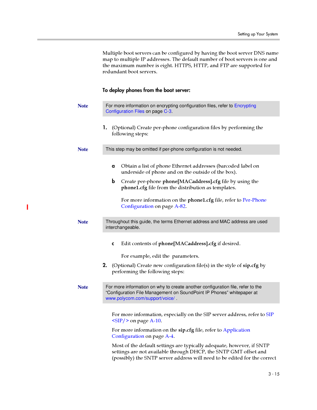 Polycom SIP 2.2.2 manual SIP/ on page A-10, Configuration on page A-4 